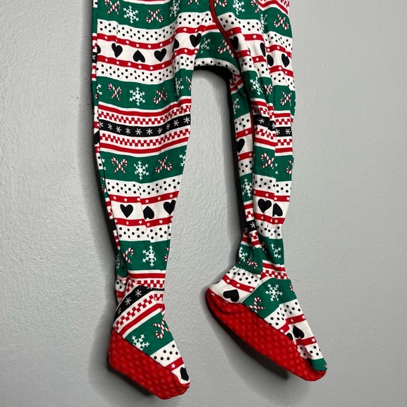 The Children’s Place Christmas Holiday One Piece Onesie Pajamas NWT Y - Picture 4 of 7